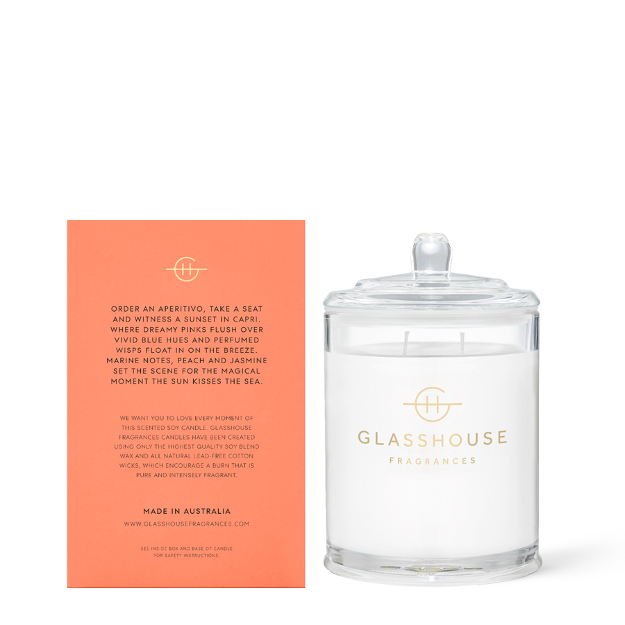 Sunsets In Capri Glasshouse Candle