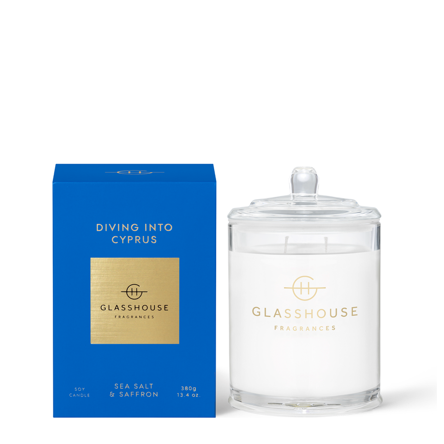 Diving Into Cyprus Glasshouse Candle