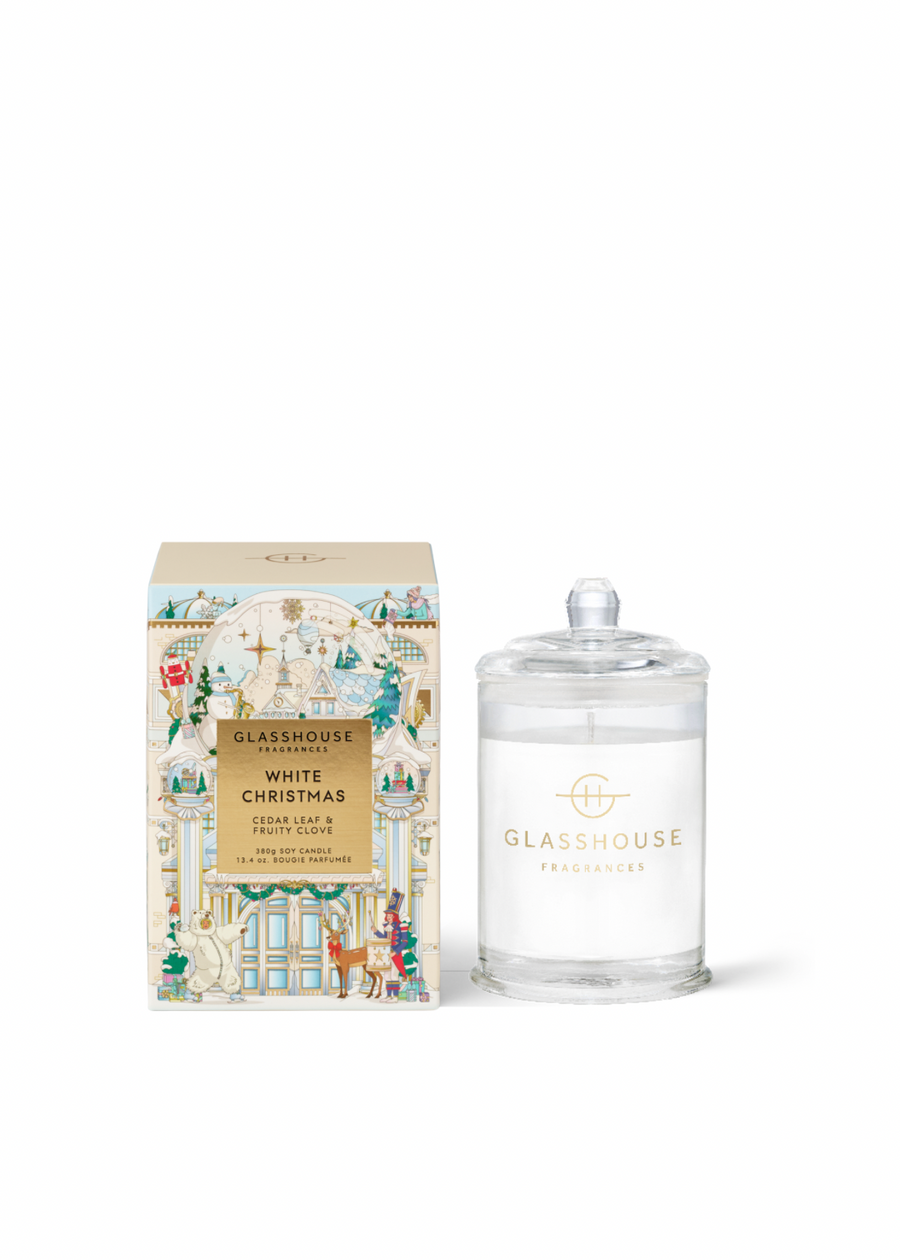 White Christmas Candle