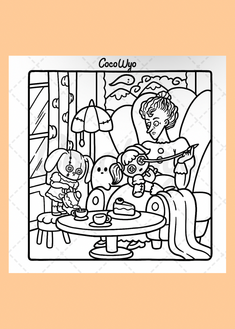 Spooky Cutie: Colouring Books For Adults & Teens