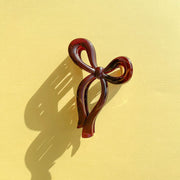 Bow Claw Clip - Brown