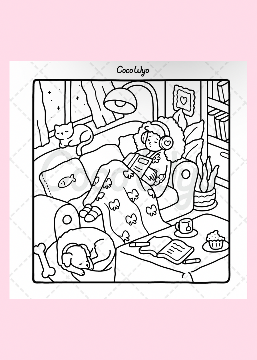 Girl Moments: Colouring Books For Adults & Teens