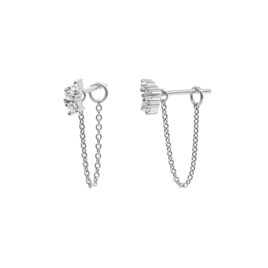 Ebb Chain Stud Earrings
