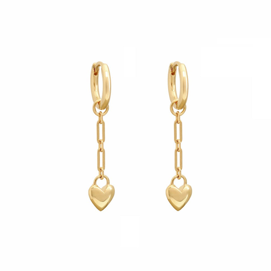 Amore Chain Huggie Earrings