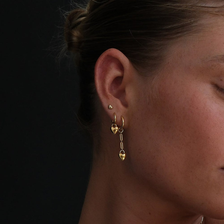 Amore Chain Huggie Earrings