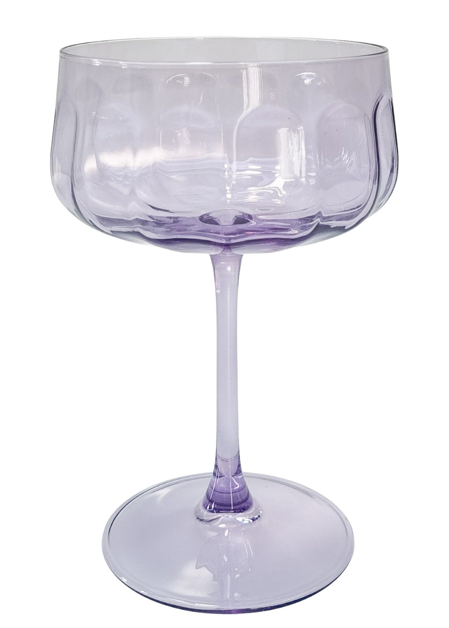 Tillie Coupe Glass - Purple