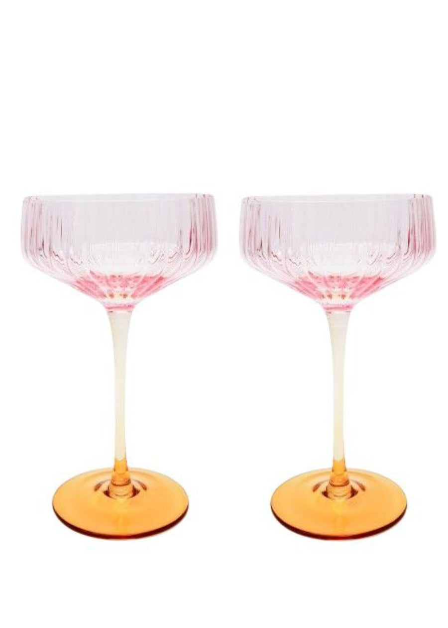Ellie Ombré Cocktail Glasses