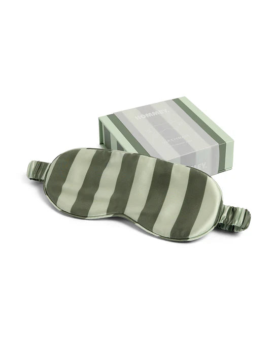 Silk Eyemask, Wasabi Stripes