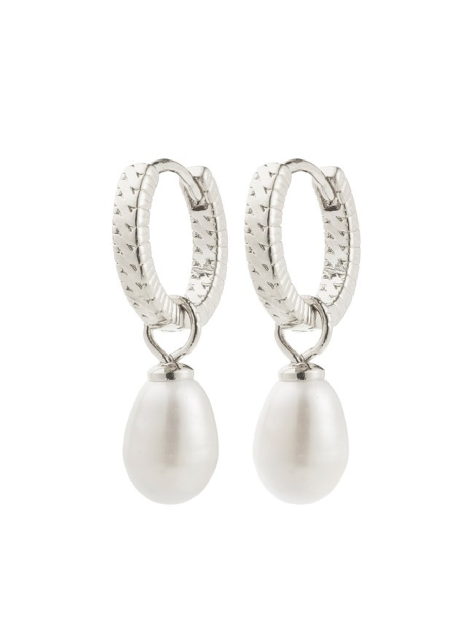Elliana White Earrings