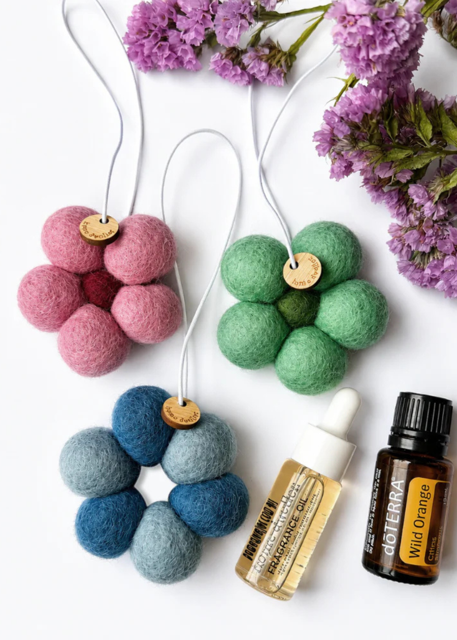 Scented Your Way Felt Freshener - Green Flower
