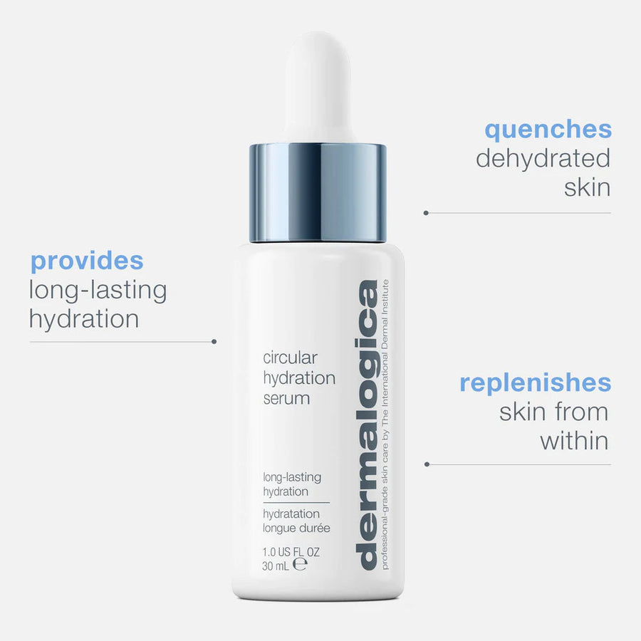 Circular hydration serum with hyaluronic acid