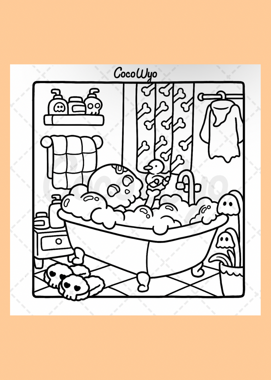 Spooky Cutie: Colouring Books For Adults & Teens