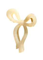 Bow Claw Clip - White