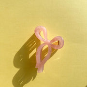Bow Claw Clip - Pink