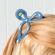 Bow Claw Clip - Blue