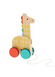 Giraffe On-The-Go Wooden Pull Toy
