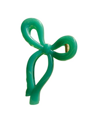 Bow Claw Clip - Green