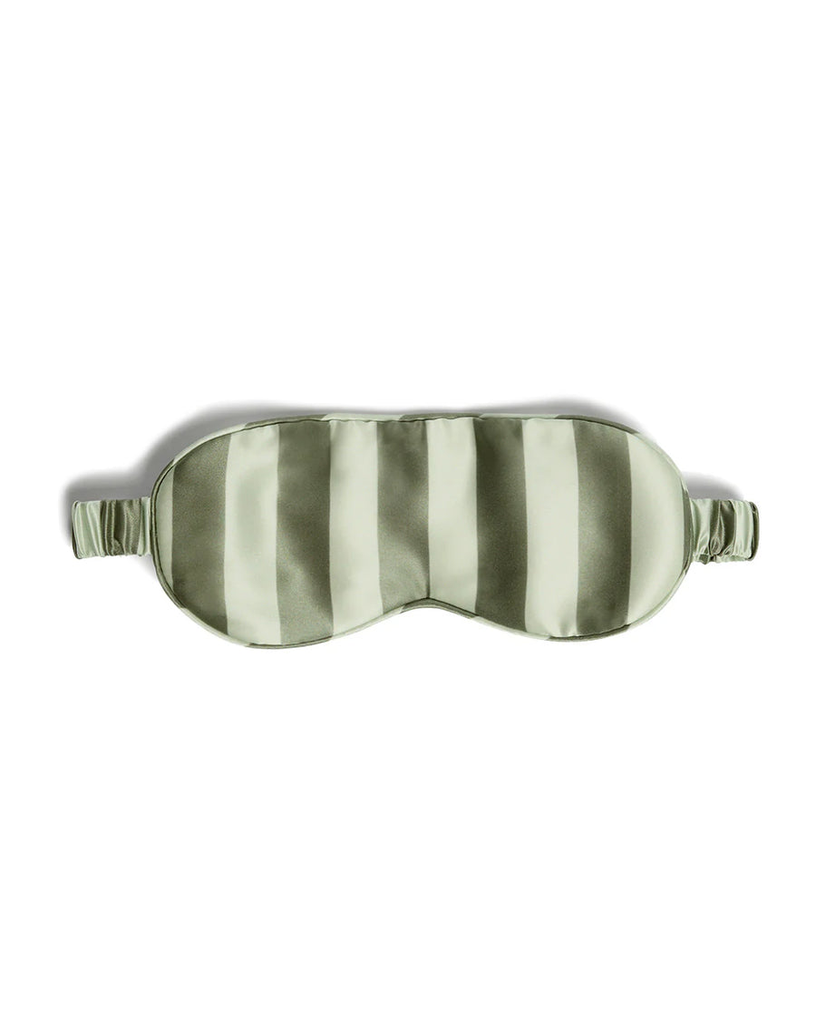 Silk Eyemask, Wasabi Stripes