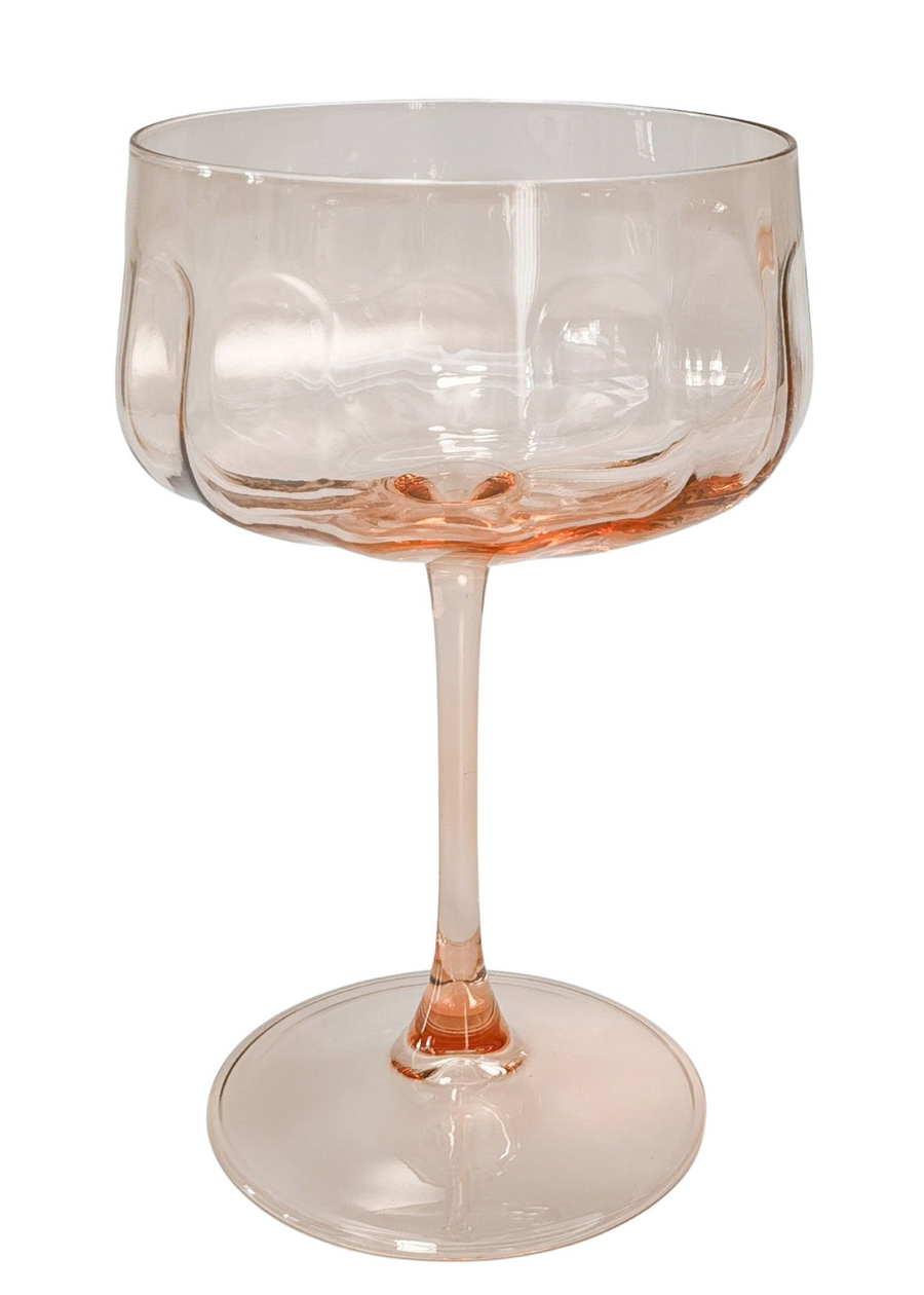 Tillie Coupe Glass - Peach