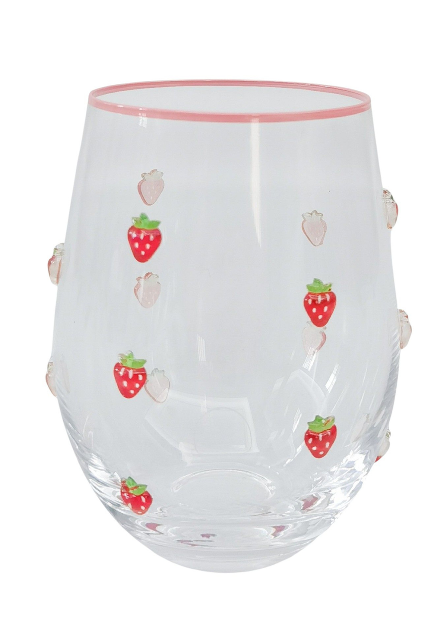 Kaya Strawberry Stemless Glass
