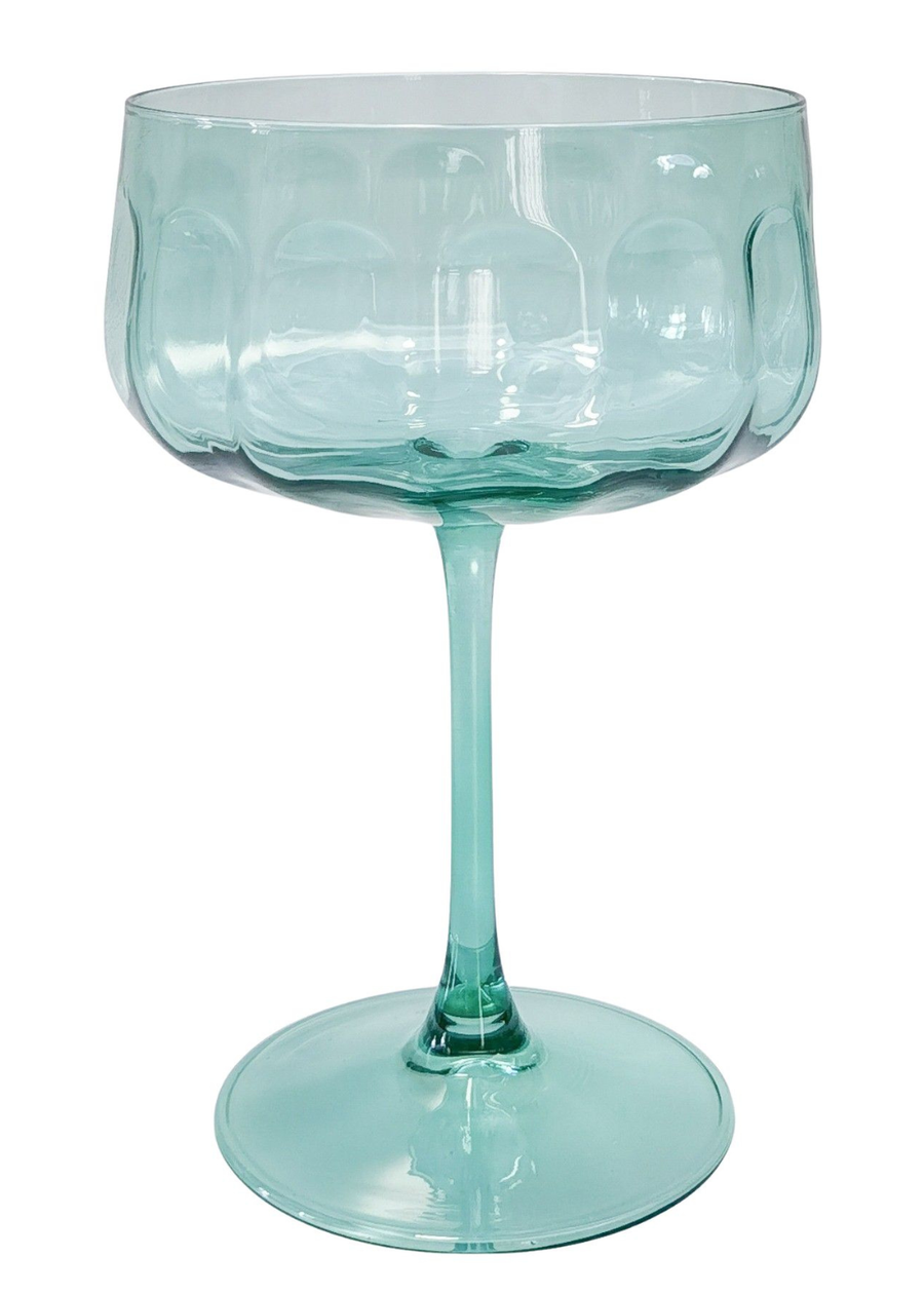 Tillie Coupe Glass - Green