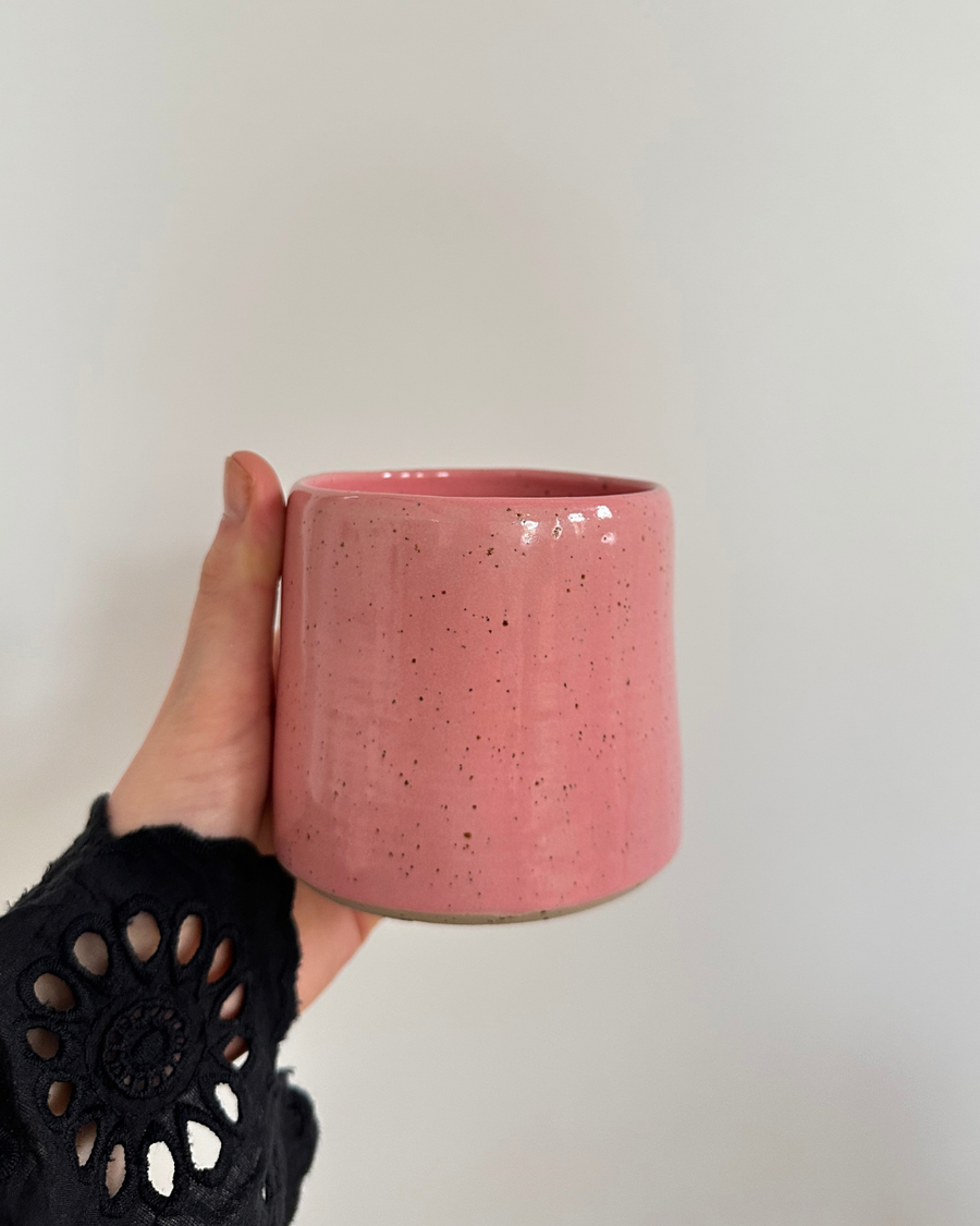 Ceramic Tumbler- Pink Glaze