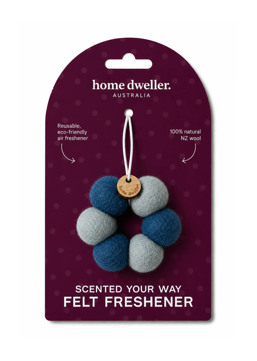 Scented Your Way Felt Freshener - Blue Wreath