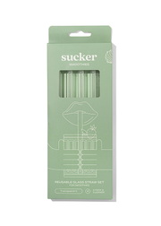 Reusable Glass Smoothie Straws - Transparent