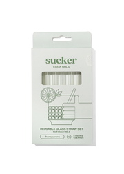Cocktail Glass Drinking Straws - Transparent