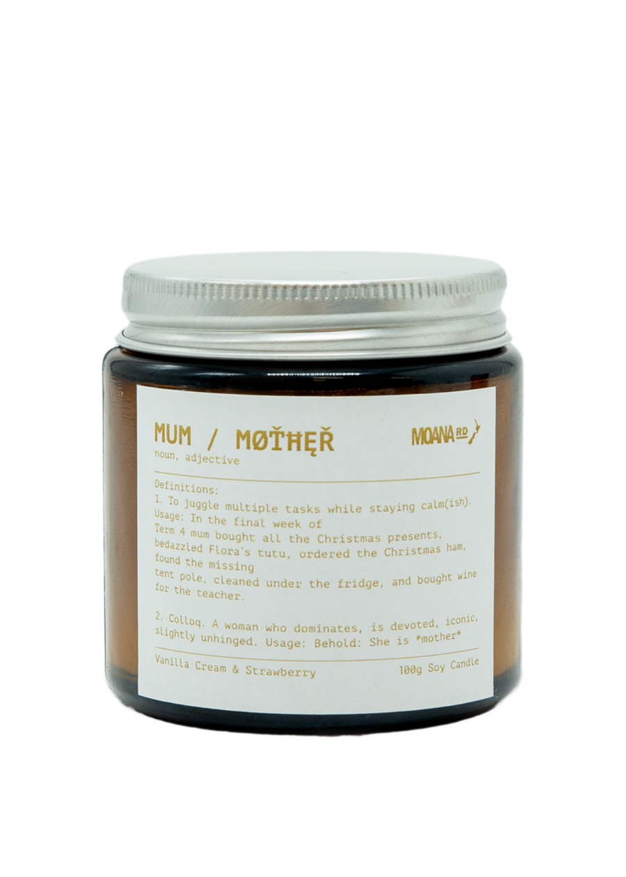 Mum the Noun Candle