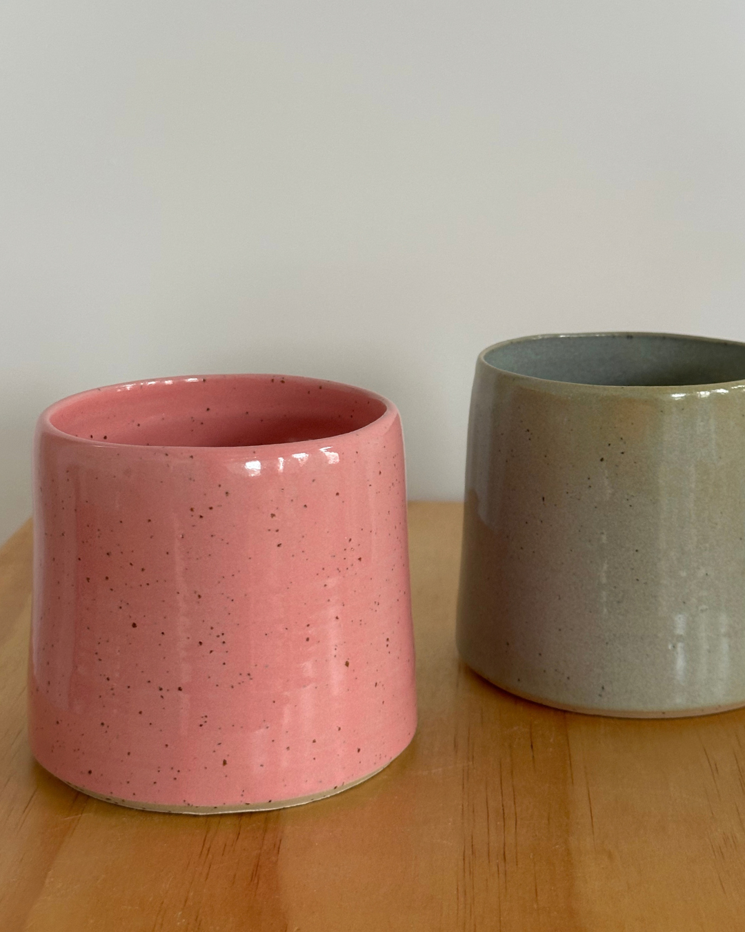 Ceramic Tumbler- Pink Glaze