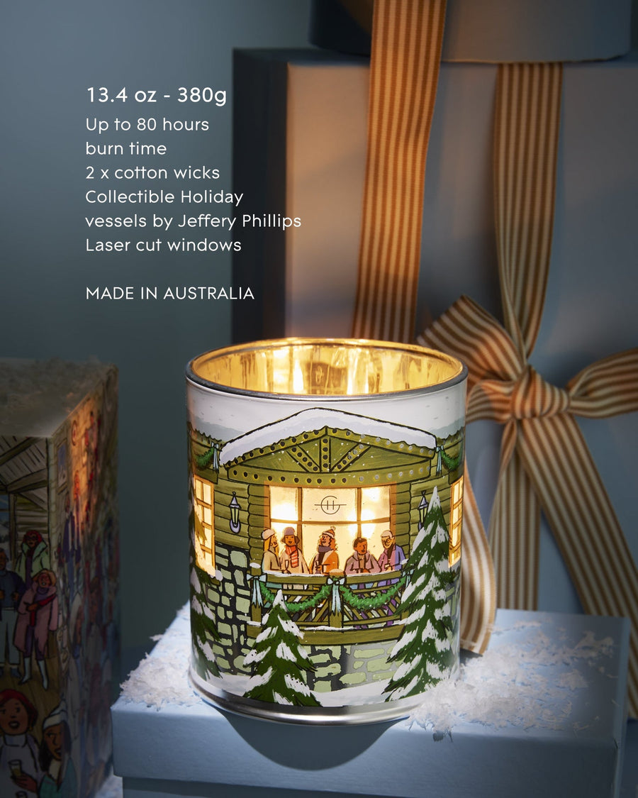 White Christmas Candle