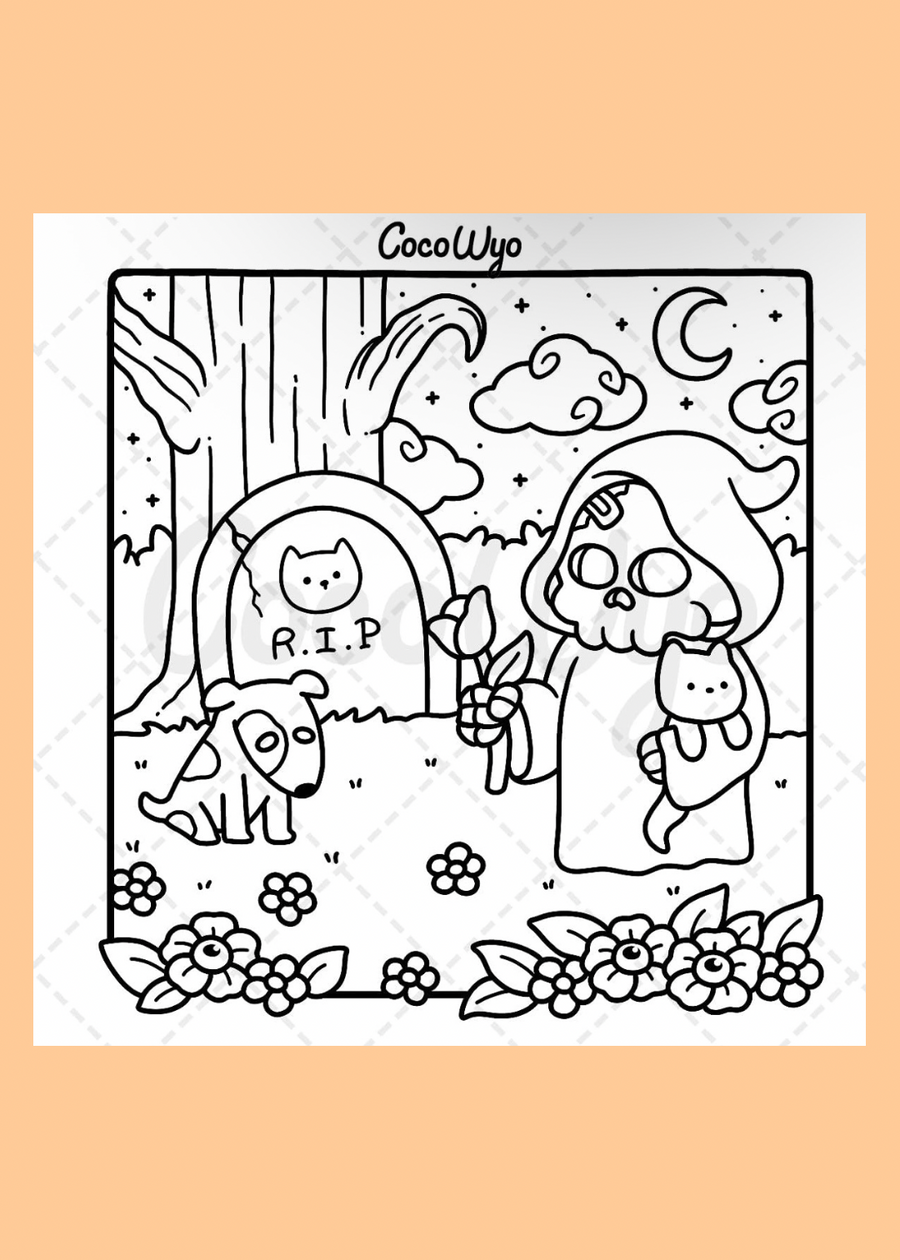Spooky Cutie: Colouring Books For Adults & Teens
