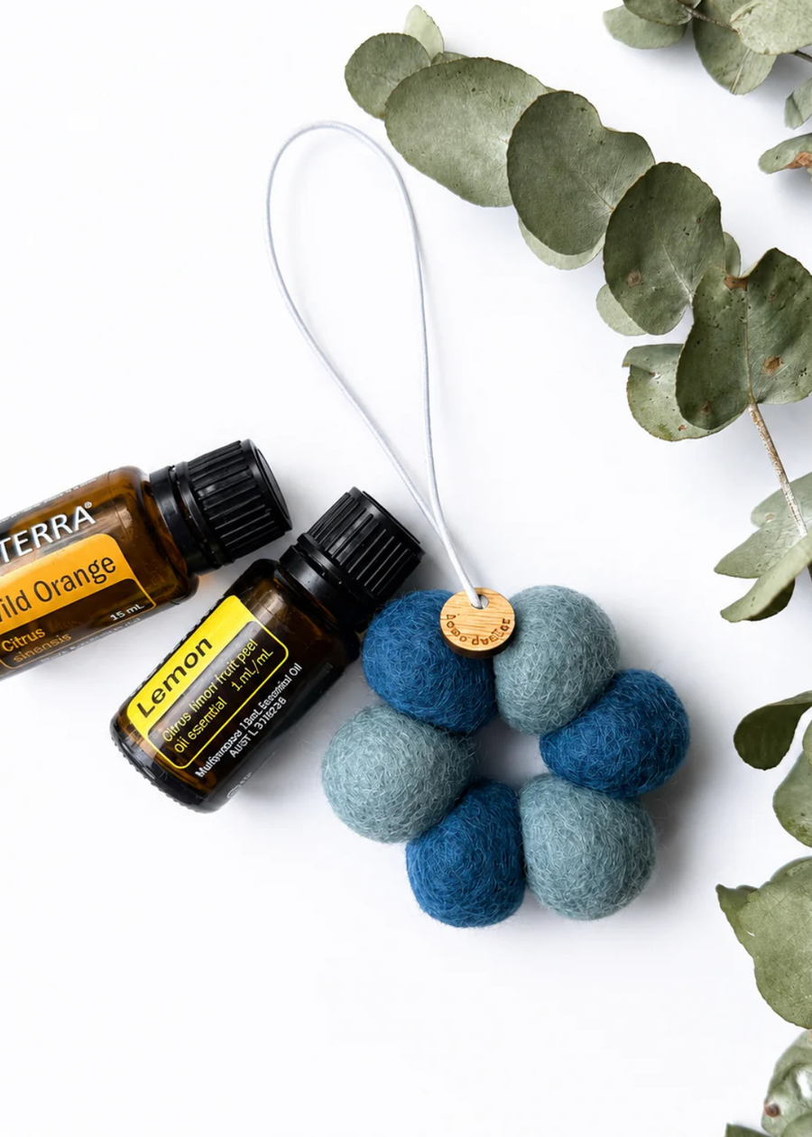 Scented Your Way Felt Freshener - Blue Wreath