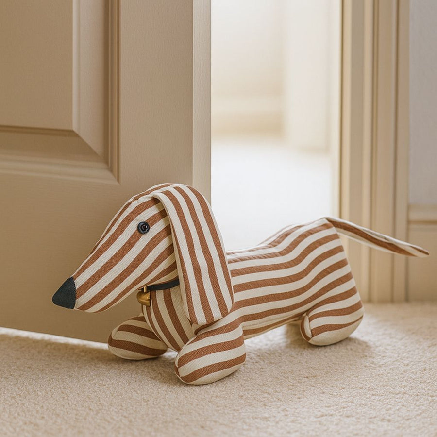 Stripy Dach Dog Doorstopper