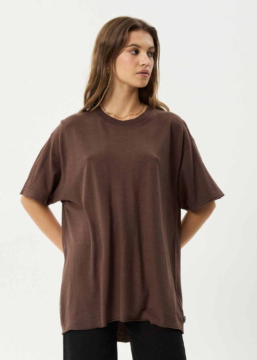 Slay Oversized Tee - Coffee