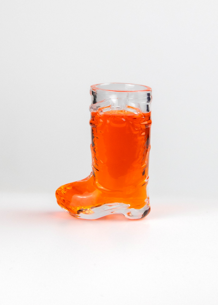 Glass Cowboy Boot Shot Glasses