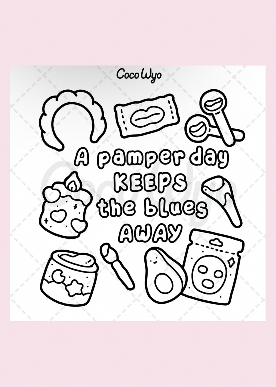 Self-Care: Colouring Book for Adults & Teens
