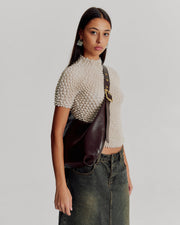 Large Everyday Croissant Bag, Chocolate