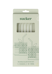 Reusable Glass Drinking Straws - Transparent