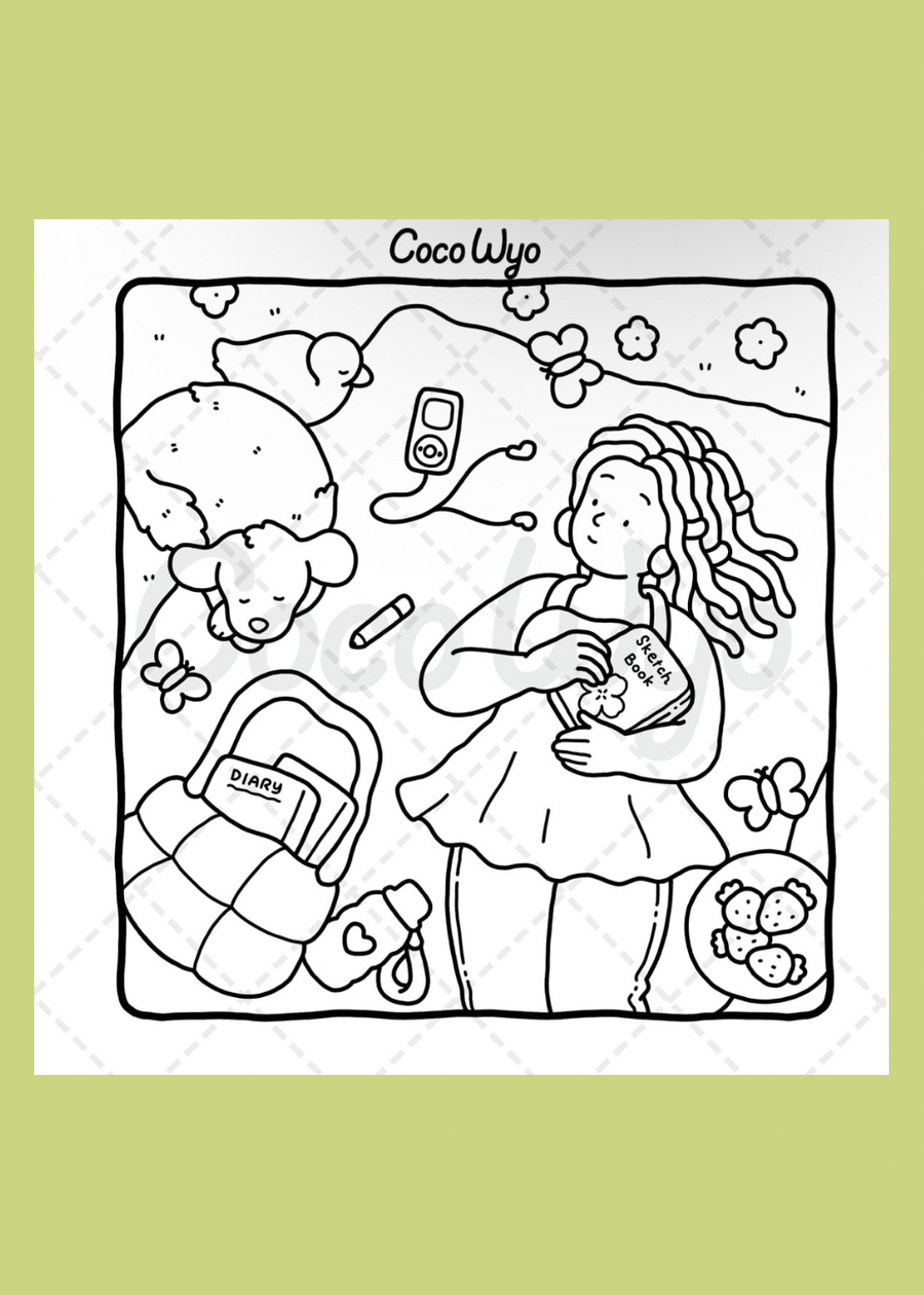 Girl Moments Vol 2: Colouring Book for Adults & Teens