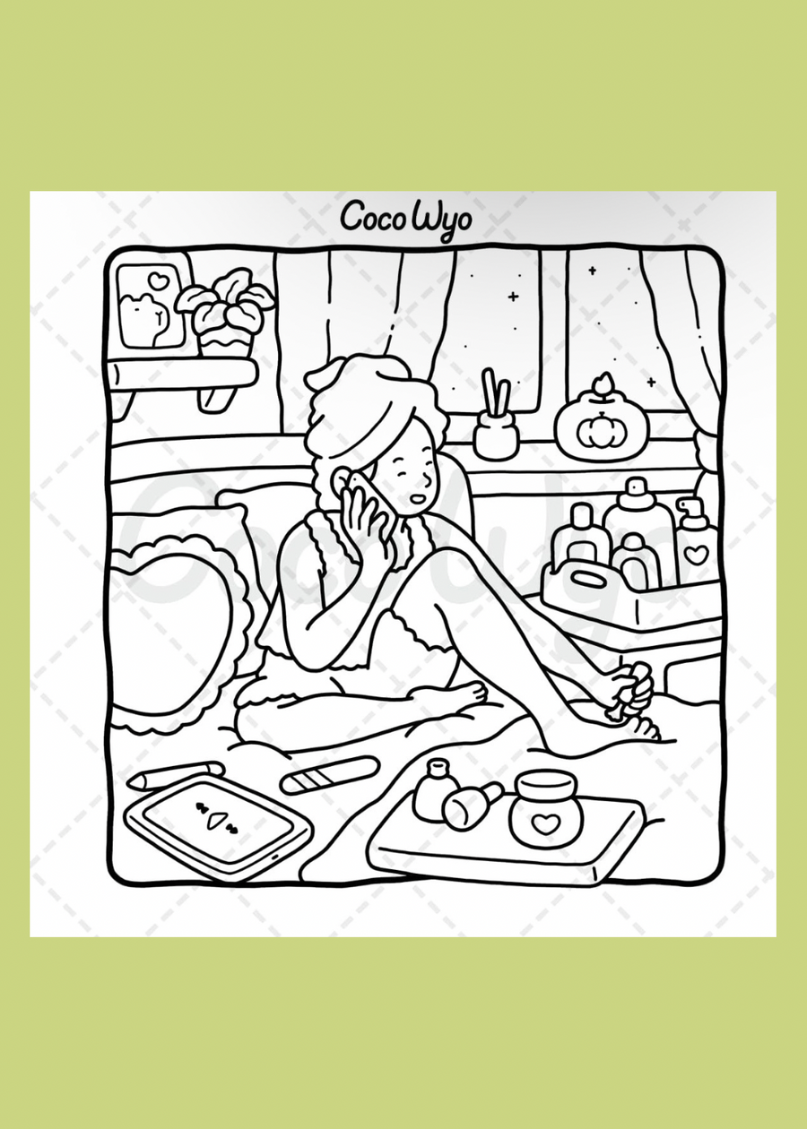 Girl Moments Vol 2: Colouring Book for Adults & Teens