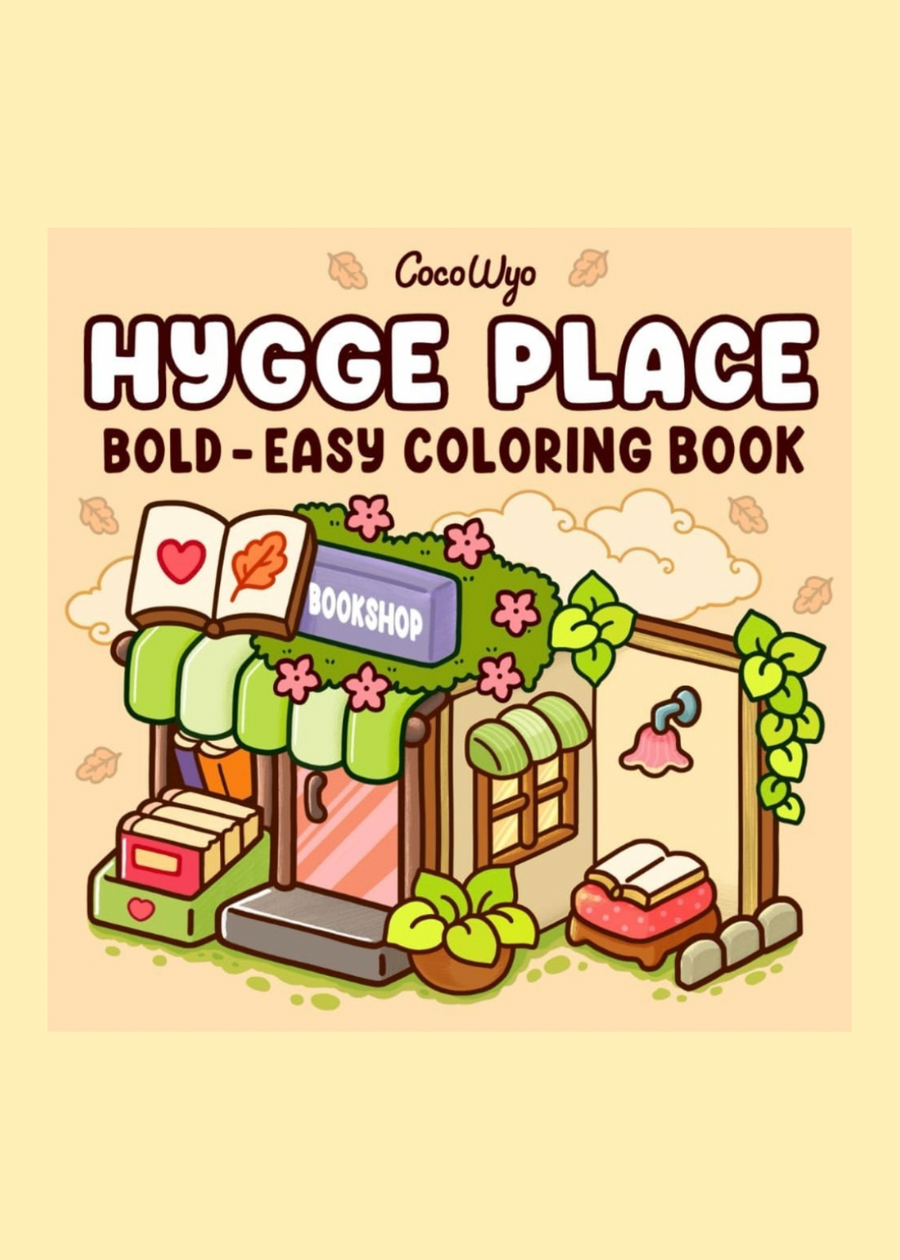 Hygge Place: Colouring Book for Adults and Teens