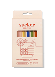 Cocktail Glass Drinking Straws - Multi-colour