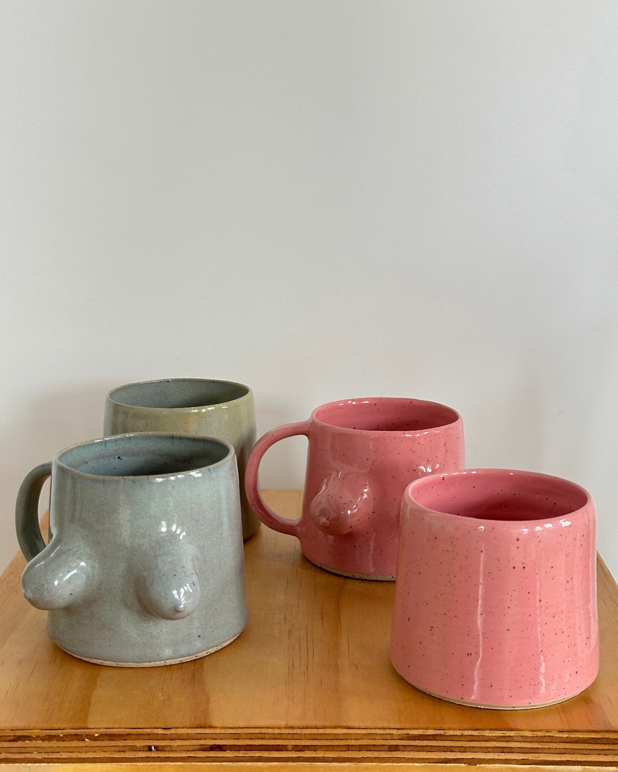 Ceramic Tumbler- Pink Glaze
