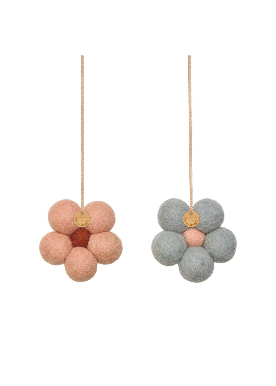 Felt Flower Scent Fresheners, Blue Cypress & Jasmine