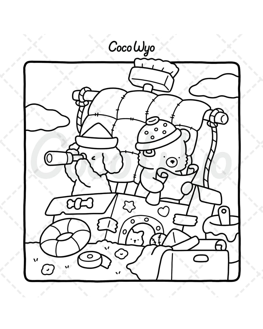 Little Cuddles: Coloring Book for Adults and Teens