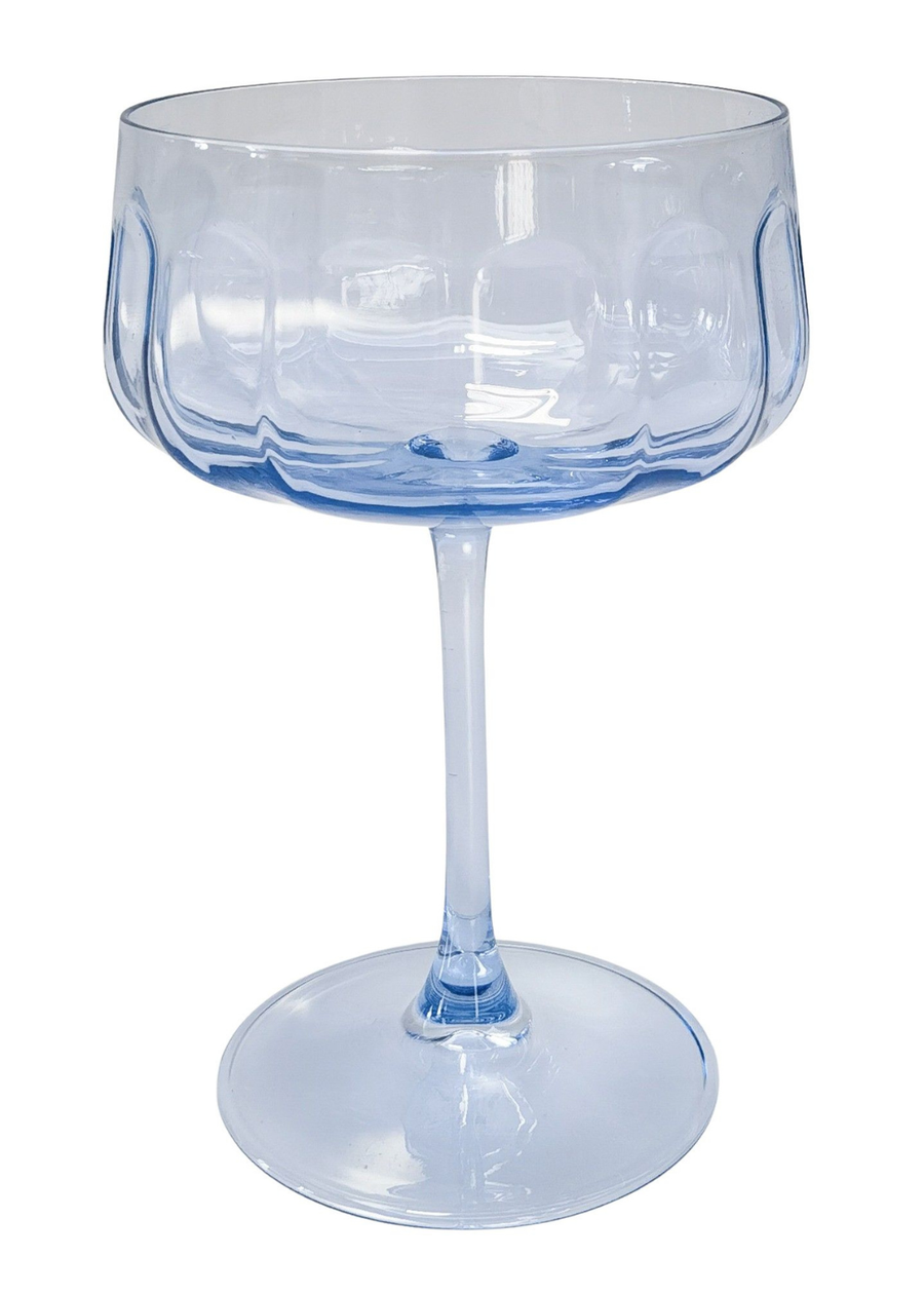 Tillie Coupe Glass - Blue