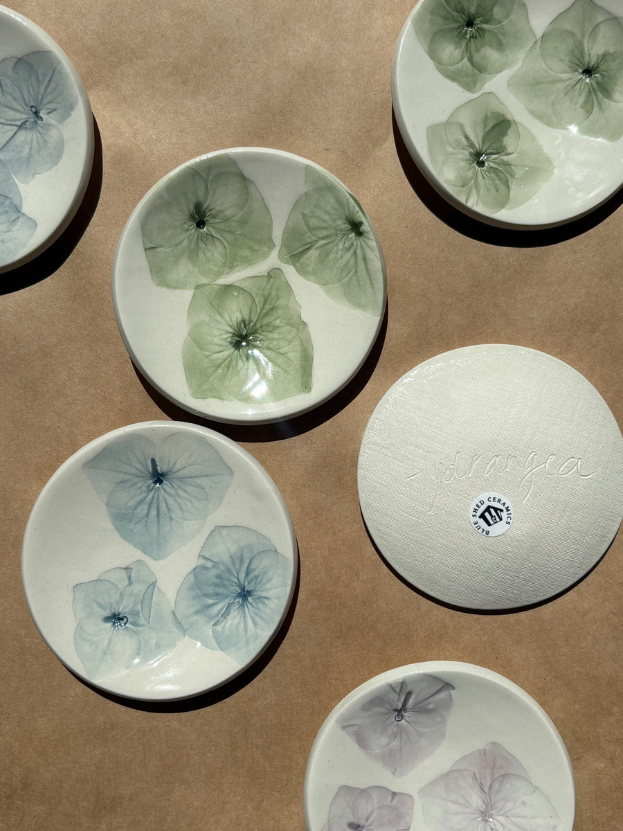 Ceramic Hydrangea Dish
