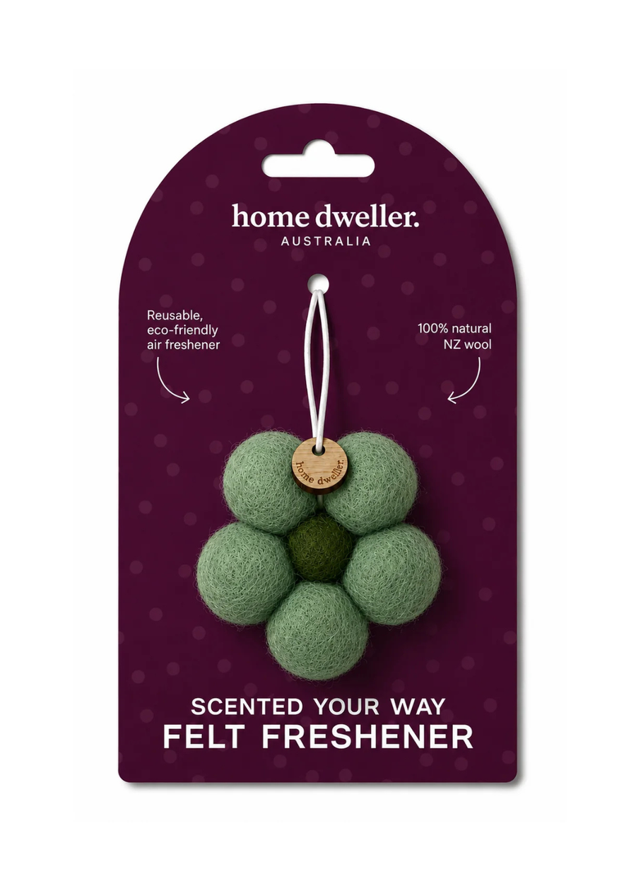 Scented Your Way Felt Freshener - Green Flower